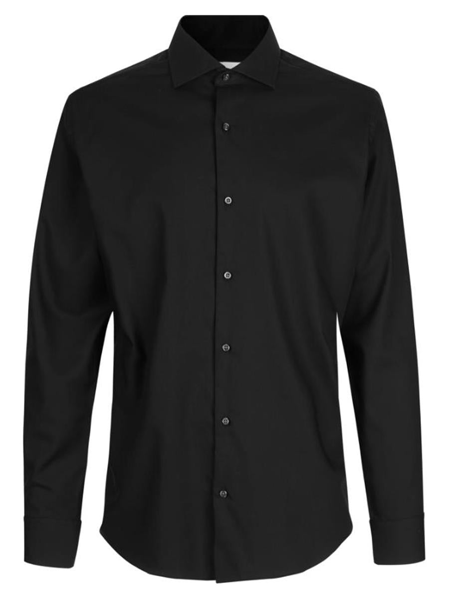 Seven Seas Skjorter ss8-sort_S - Bygholm Menswear